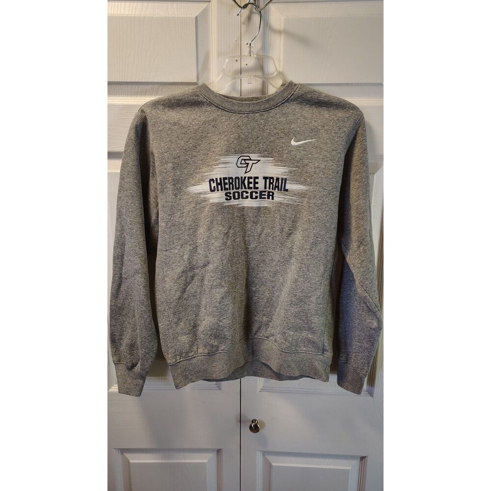 Nike Cherokee Trail High School Soccer Crewneck Sweatshirt Gray Small